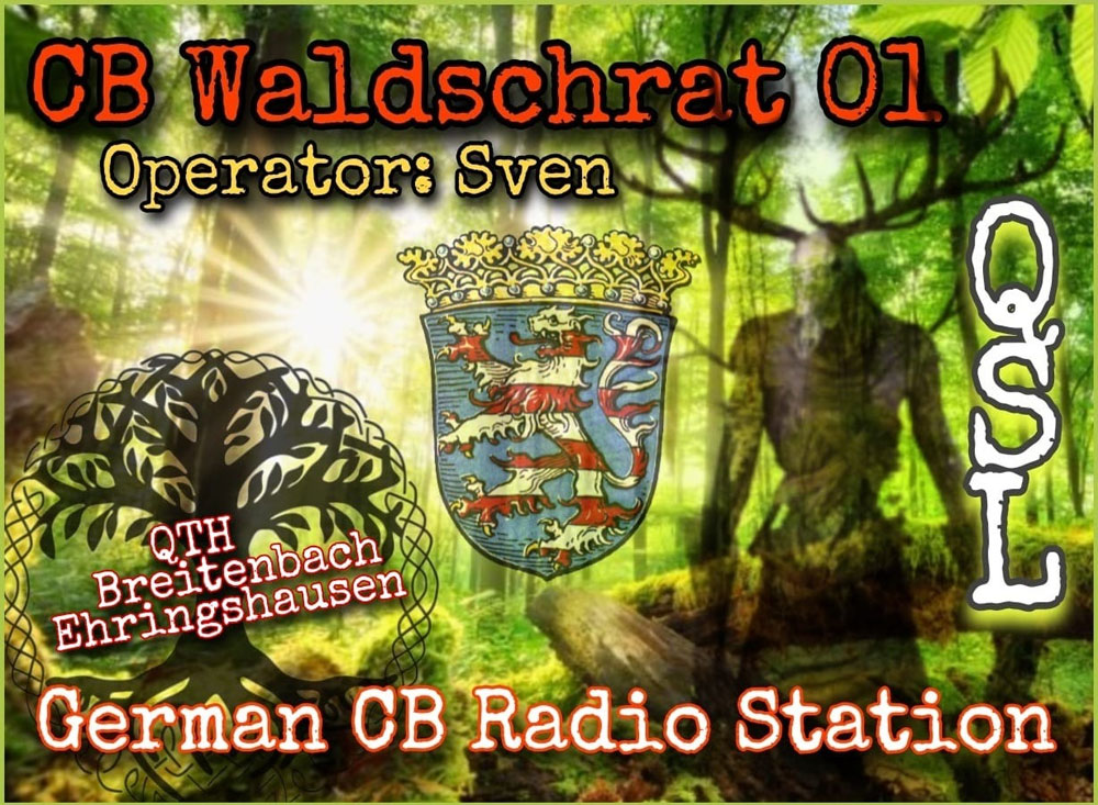 QSL-Karte der CB Funkfreunde Haßberge