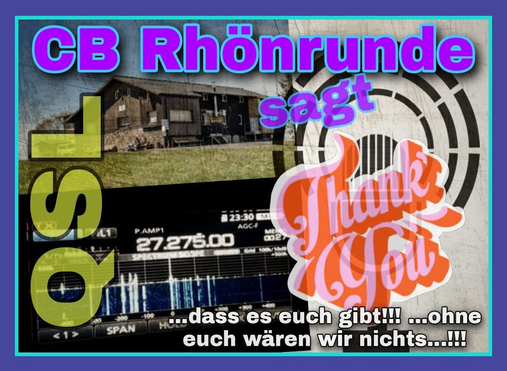 QSL-Karte der CB Funkfreunde Haßberge