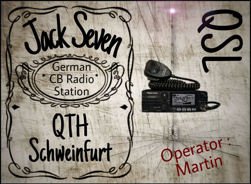 QSL-Karte der CB Funkfreunde Haßberge