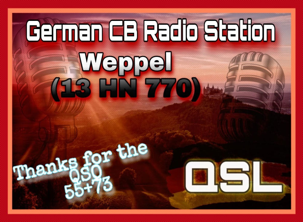 QSL-Karte der CB Funkfreunde Haßberge