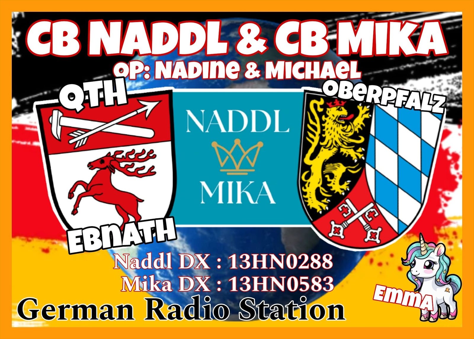 QSL-Karte der CB Funkfreunde Haßberge