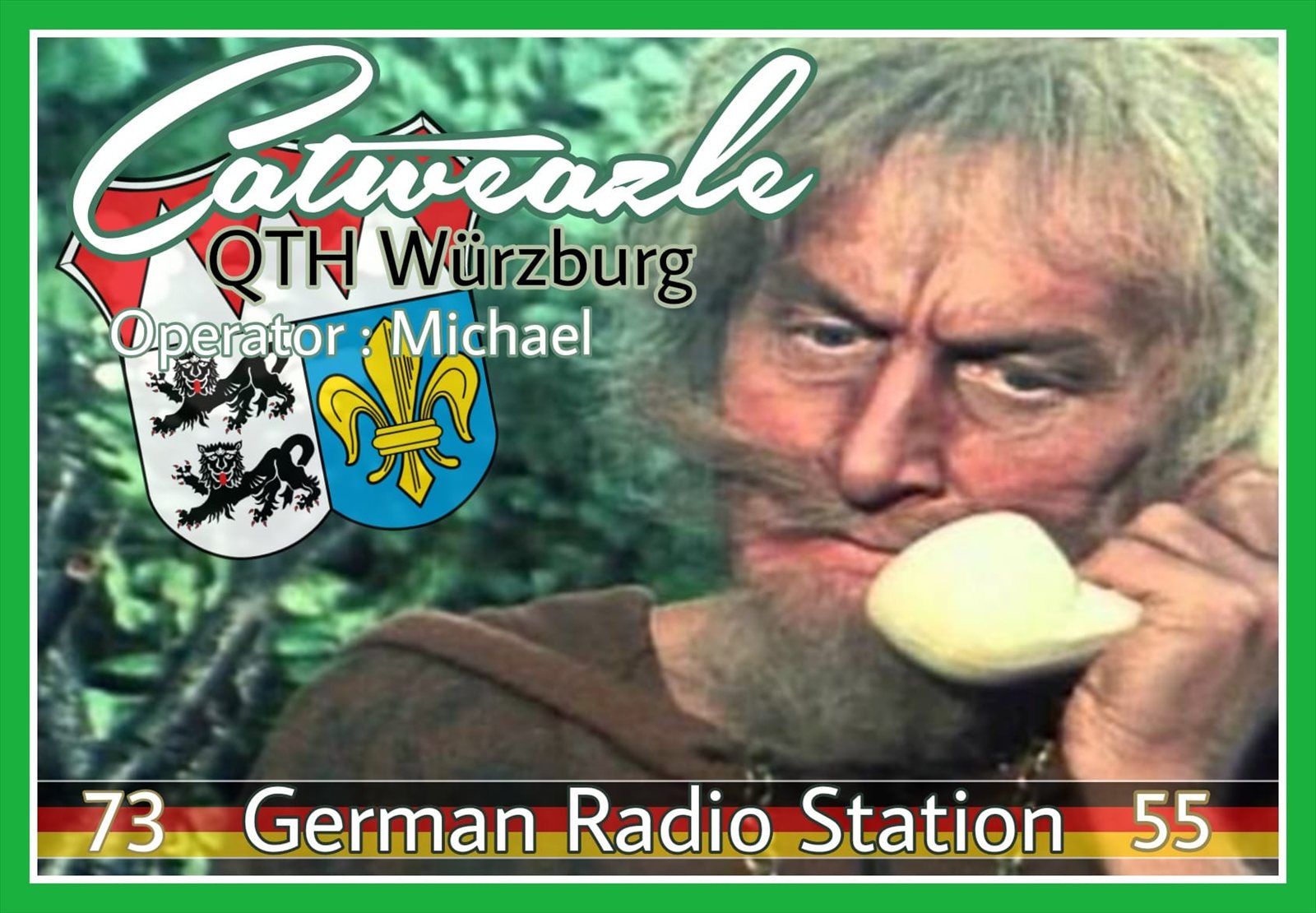 QSL-Karte der CB Funkfreunde Haßberge