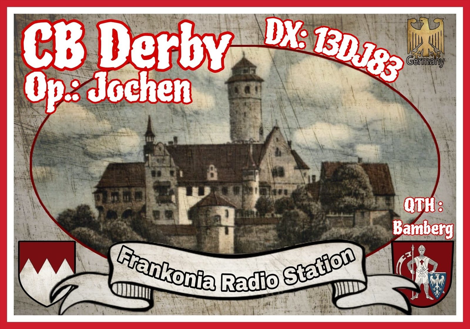 QSL-Karte der CB Funkfreunde Haßberge